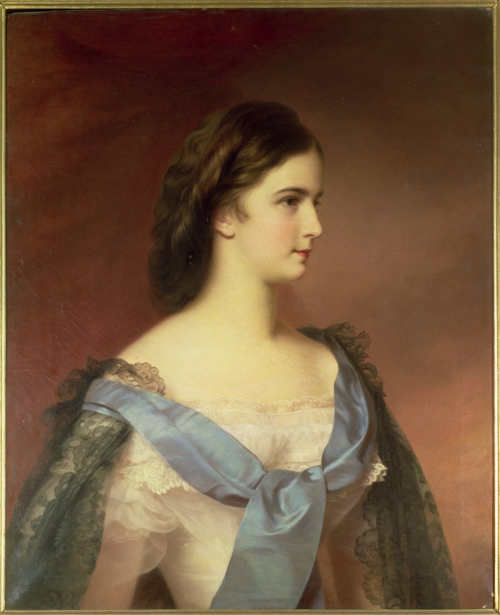 Císařovna Alžběta Bavorská (1837-98) jako mladá žena od Franz Schrotzberg