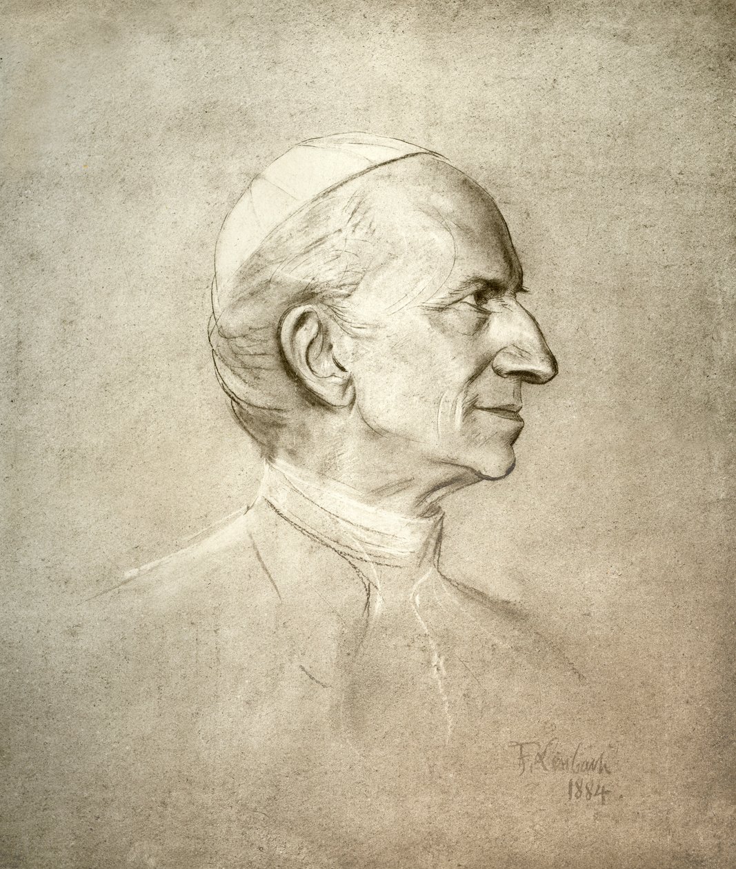 Papež Lev XIII. od Franz Seraph von Lenbach