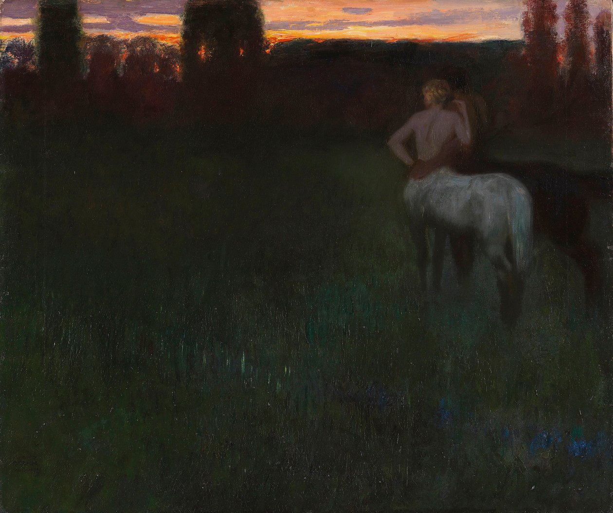Západ slunce od Franz von Stuck