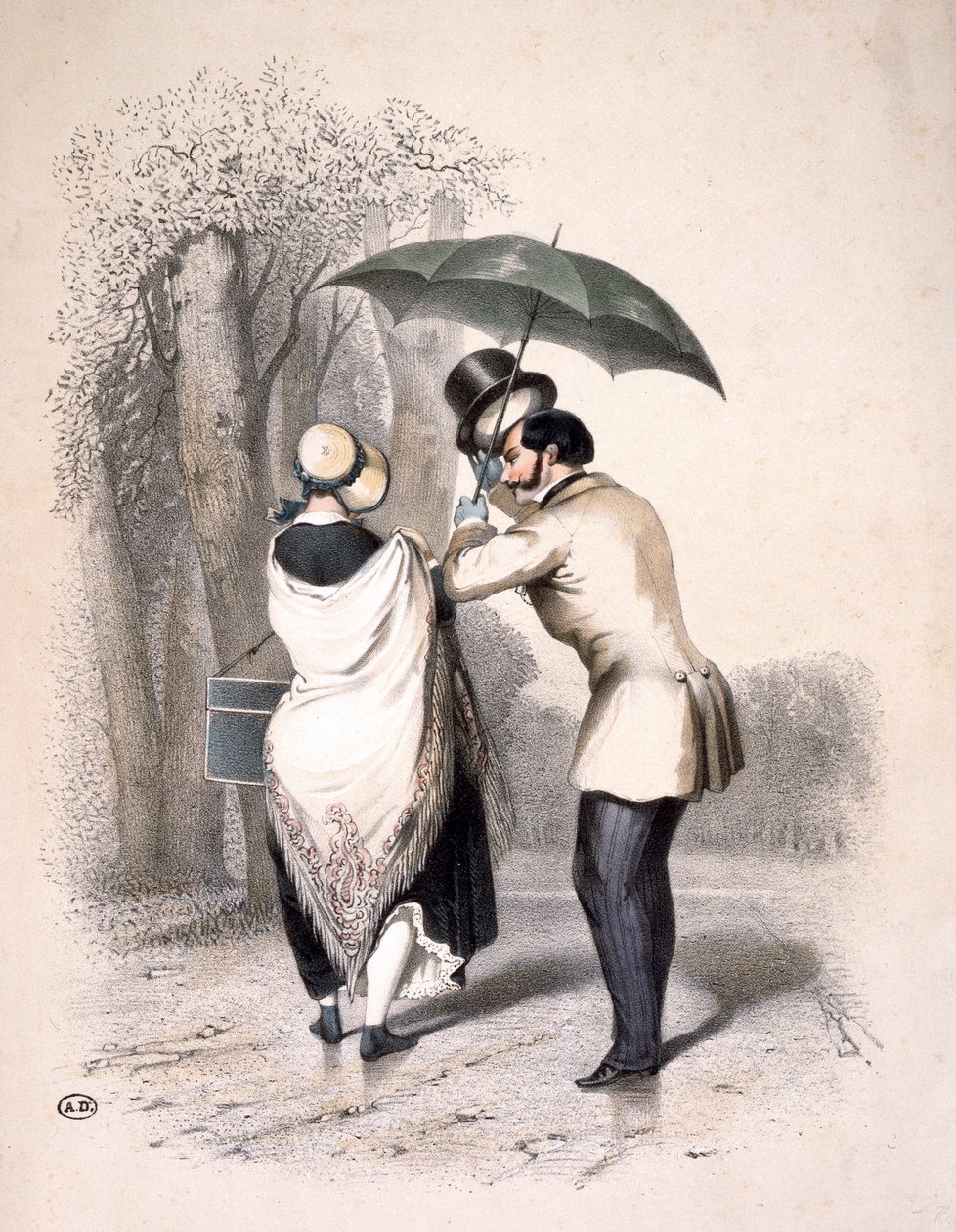 The Milliner aneb A Way to Engineer an Introduction, c.1840 od Franz Teichel
