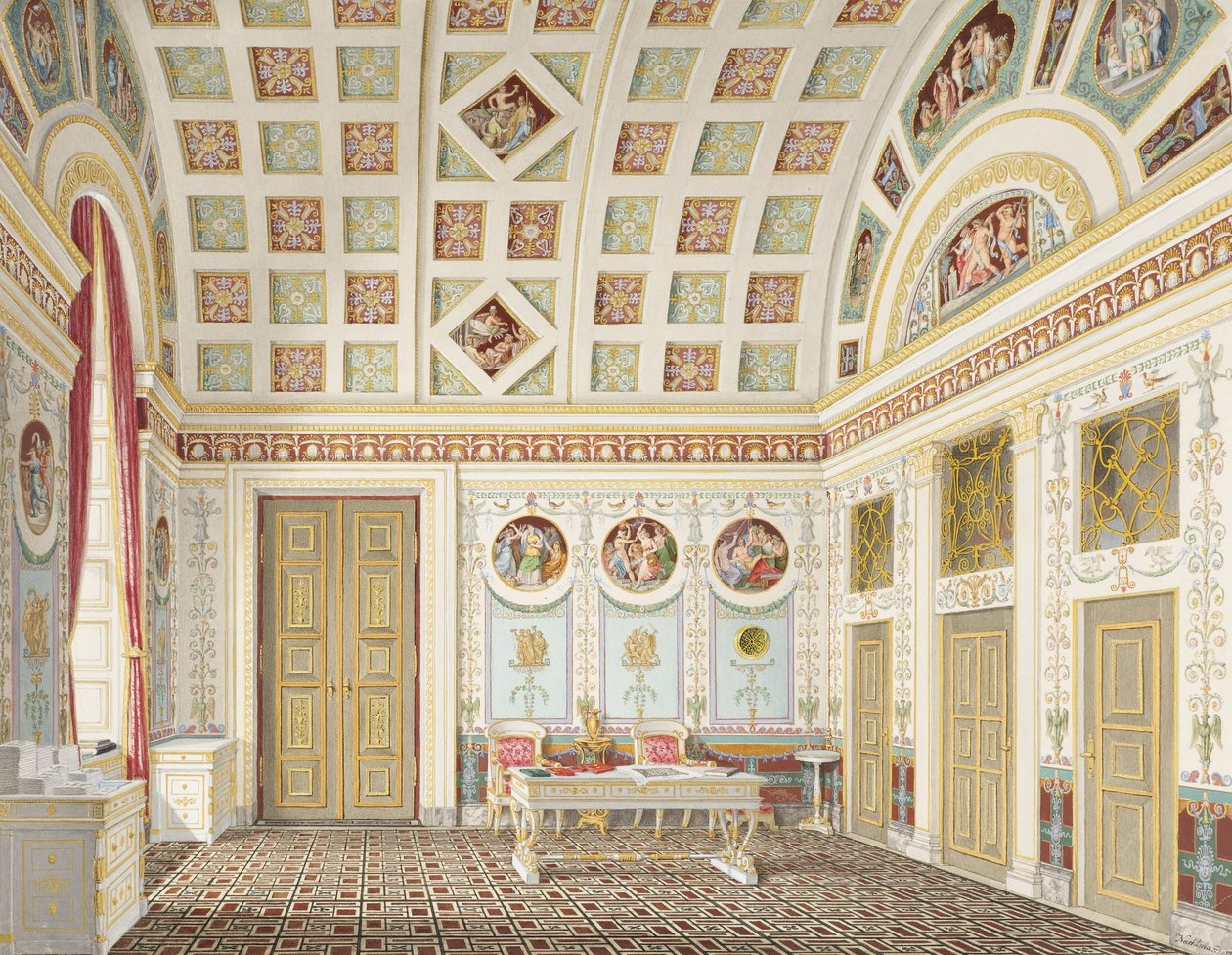 Šatna krále Ludvíka I. v mnichovském rezidenčním paláci od Franz Xavier Nachtmann