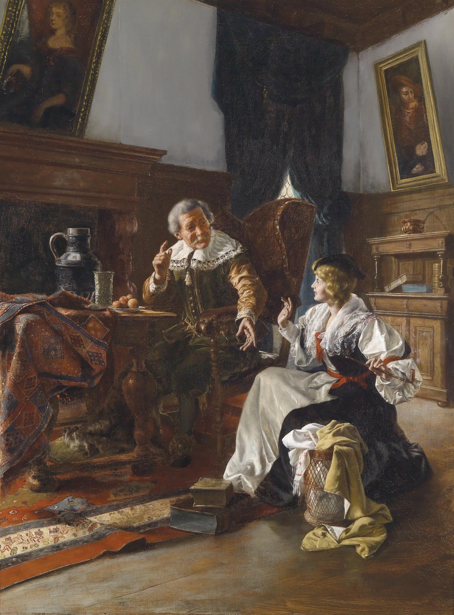 Neformální kouření od Franz Xaver Schmid Breitenbach