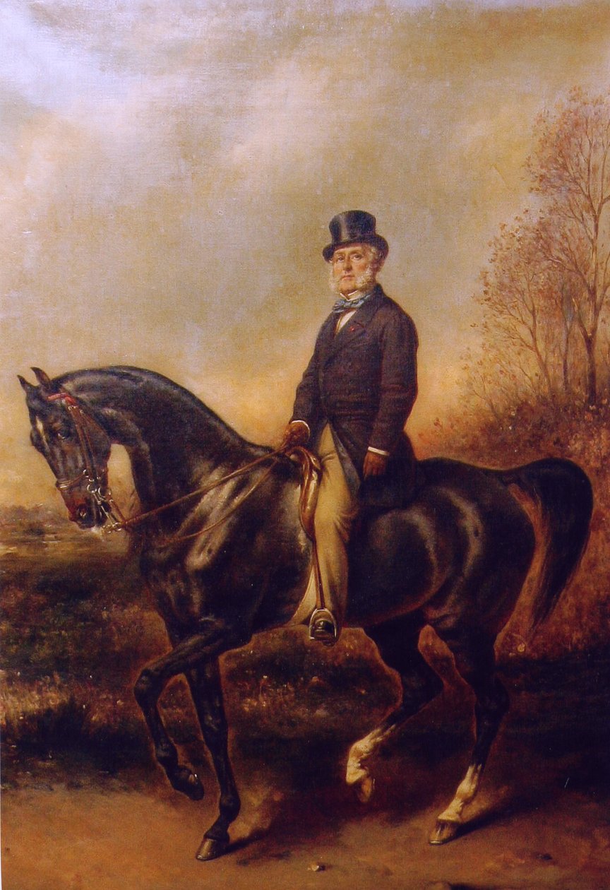 Jezdecký portrét Françoise Adolphe Akermanna od Franz Xaver Winterhalter