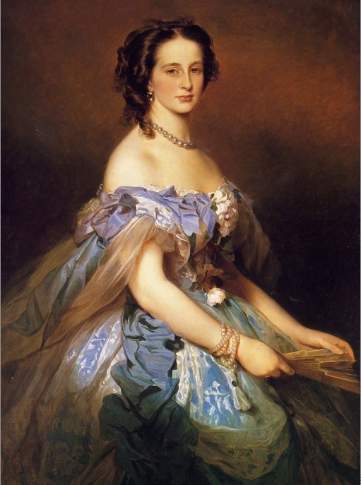 Velkovévodkyně Alexandra Yosifovna od Franz Xaver Winterhalter
