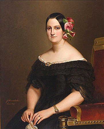 Marie-Christine z Bourbon-Siciles od Franz Xaver Winterhalter
