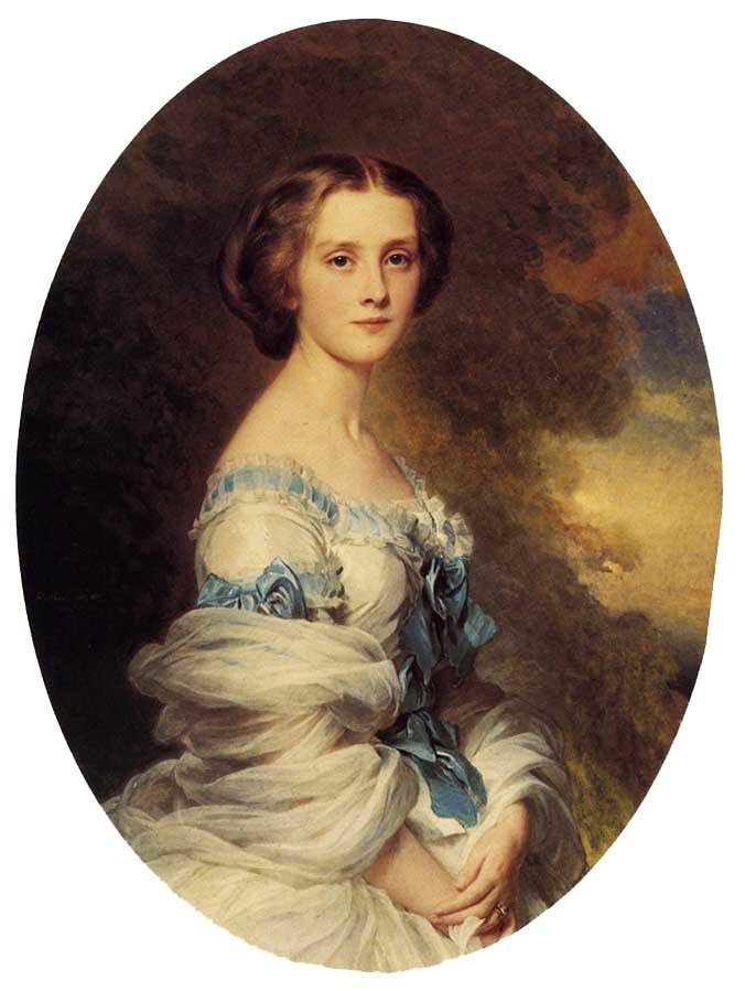 Melanie de Bussiere, hraběnka Edmond de Pourtalès od Franz Xaver Winterhalter