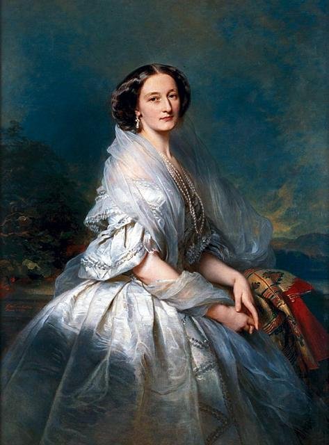 Portrét Elizy Franciszky Krasiska rozené Branické od Franz Xaver Winterhalter