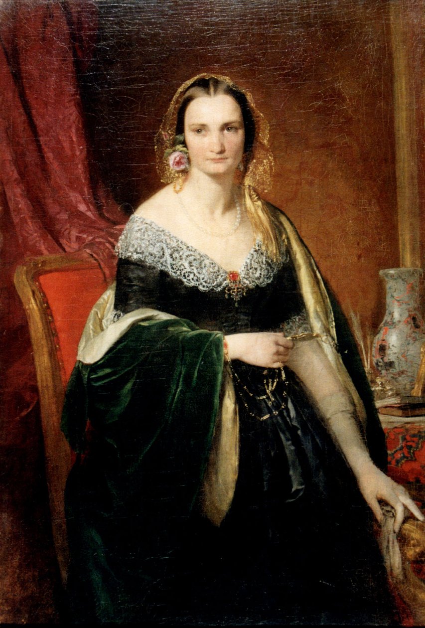 Portrét Alžběty Nikolajevny Krivtzova od Franz Xaver Winterhalter
