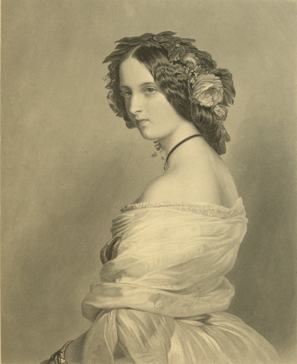 Portrét Lady Constance Leveson-Gower od Franz Xaver Winterhalter
