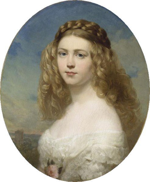 Portrét princezny Amelie Bavorské od Franz Xaver Winterhalter