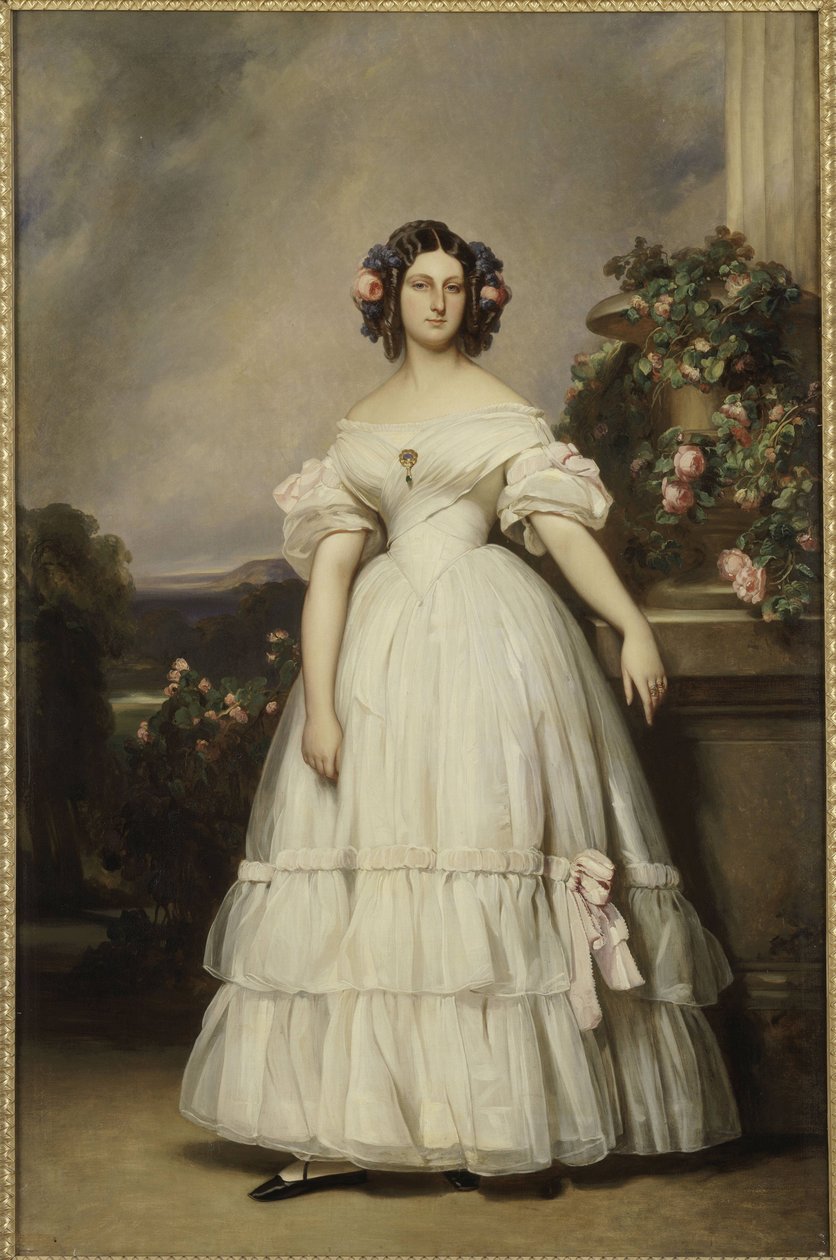 Portrét princezny Clémentine z Orléans (1817-1907) od Franz Xaver Winterhalter