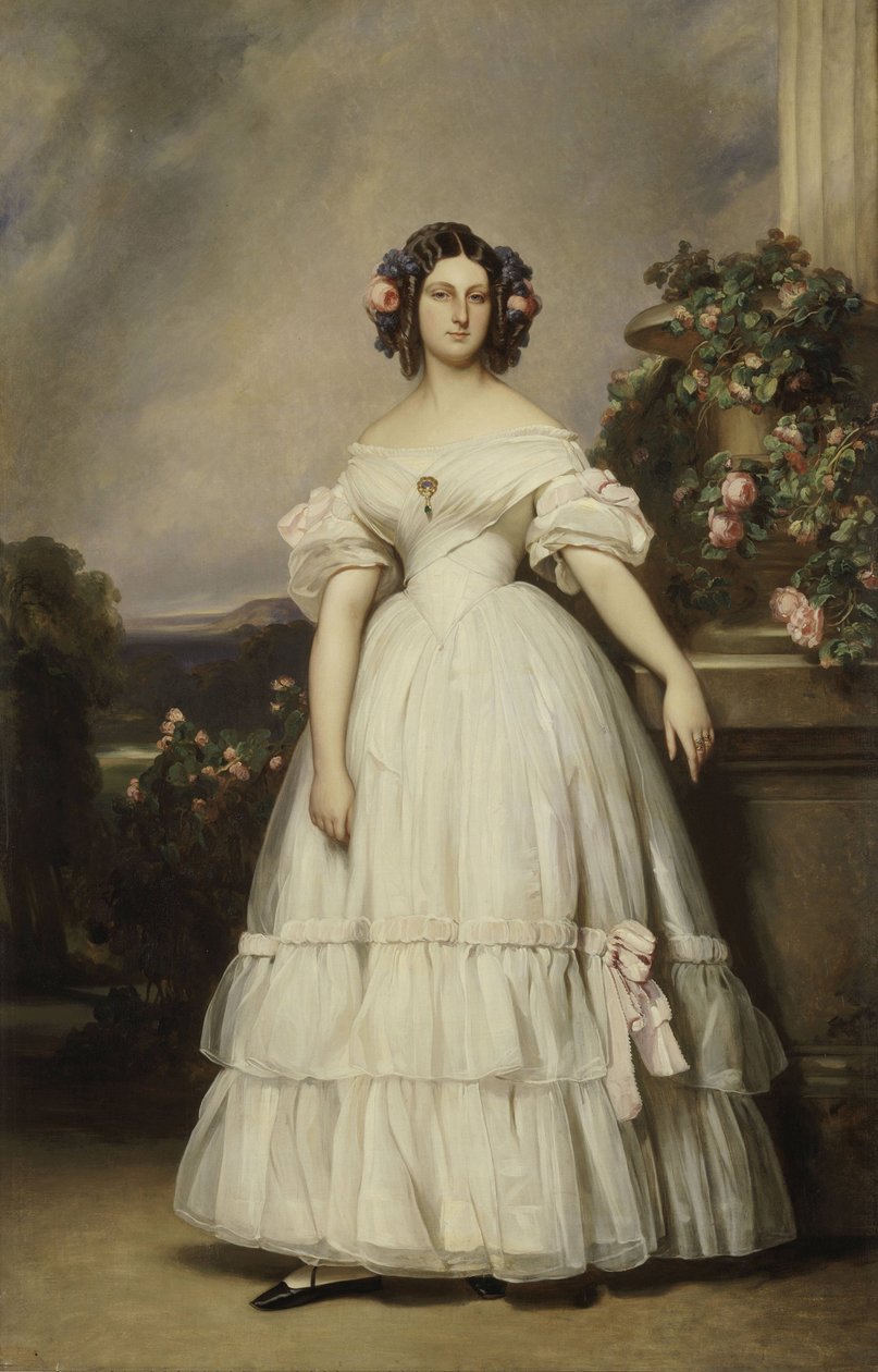 Portrét princezny Clémentine z Orléans od Franz Xaver Winterhalter