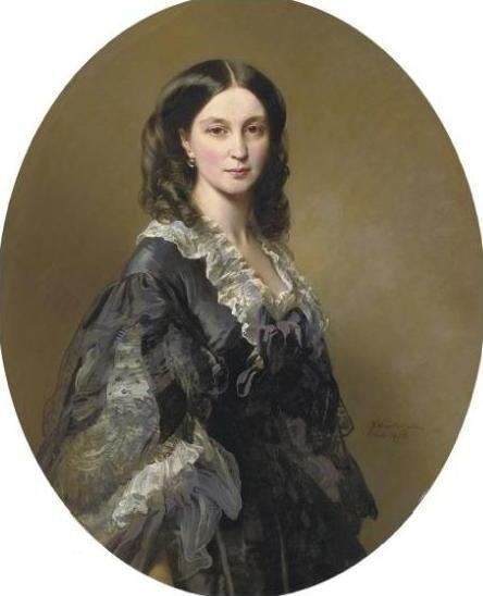 Portrét princezny Elizavety Alexandrovna Černičevové od Franz Xaver Winterhalter