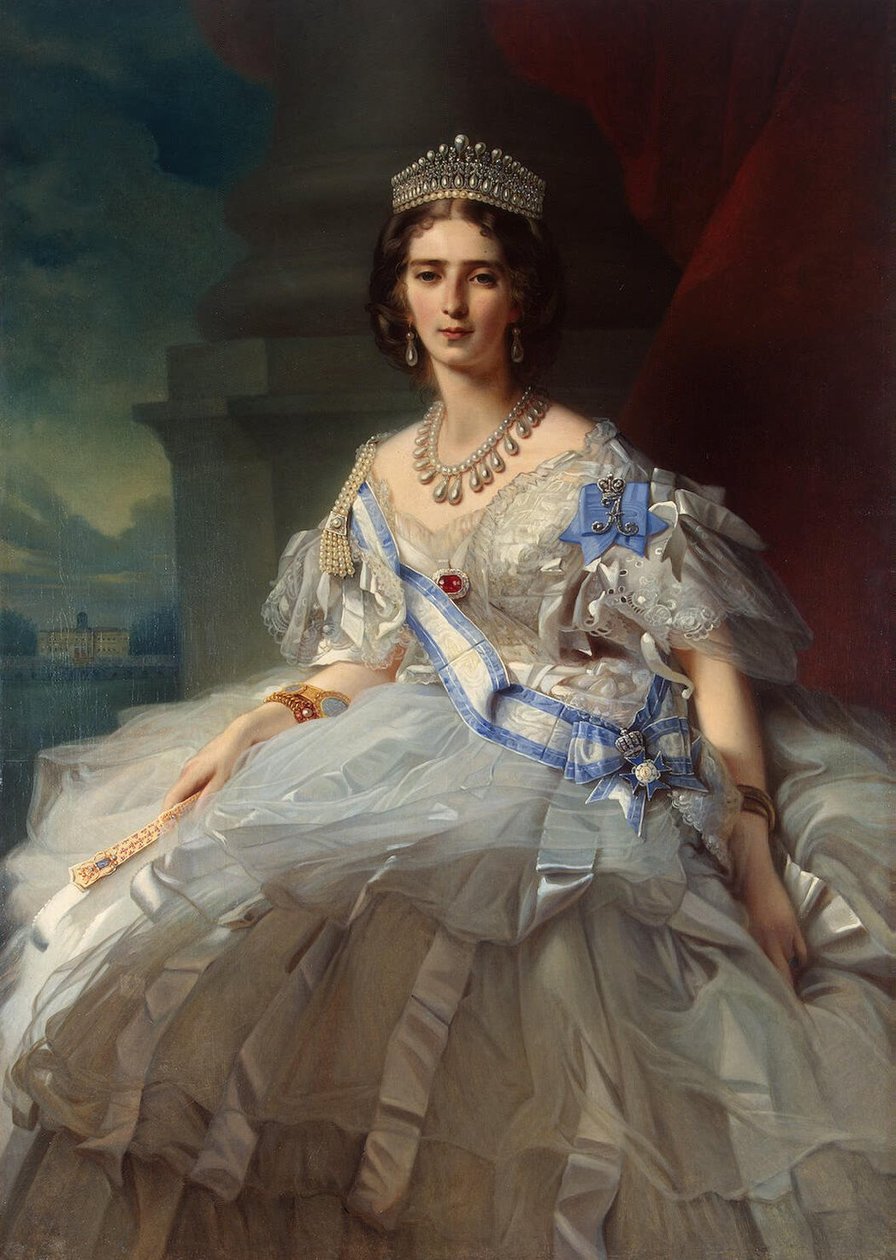 Portrét princezny Tatiany Yussupové od Franz Xaver Winterhalter