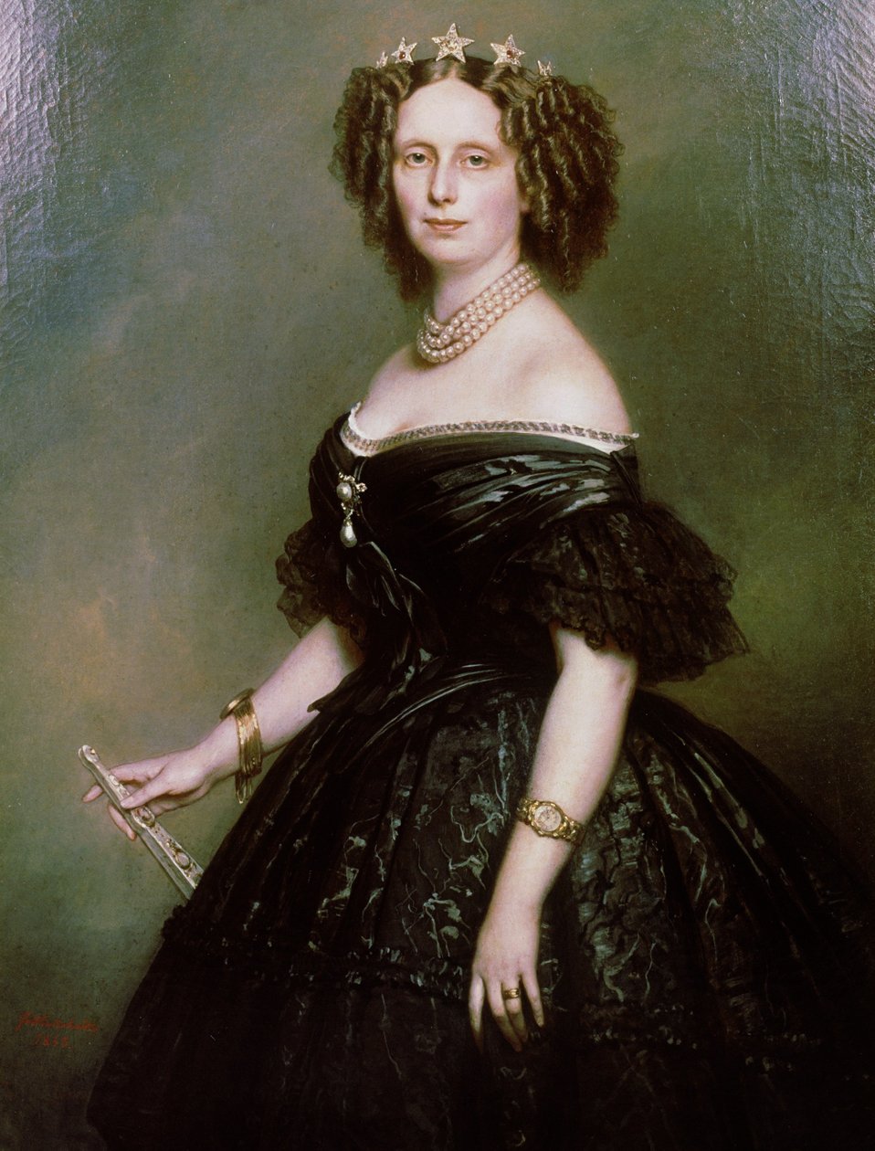 Portrét nizozemské královny Žofie od Franz Xaver Winterhalter
