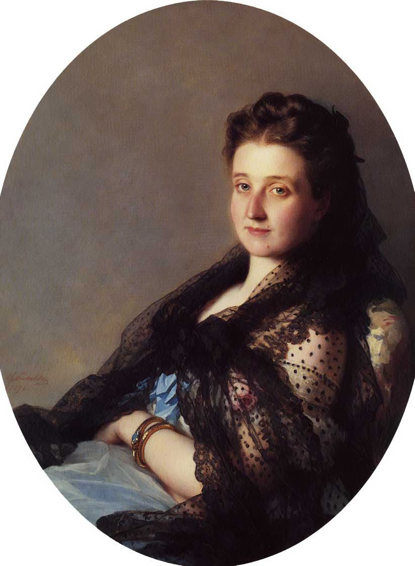 Portrét dámy od Franz Xaver Winterhalter