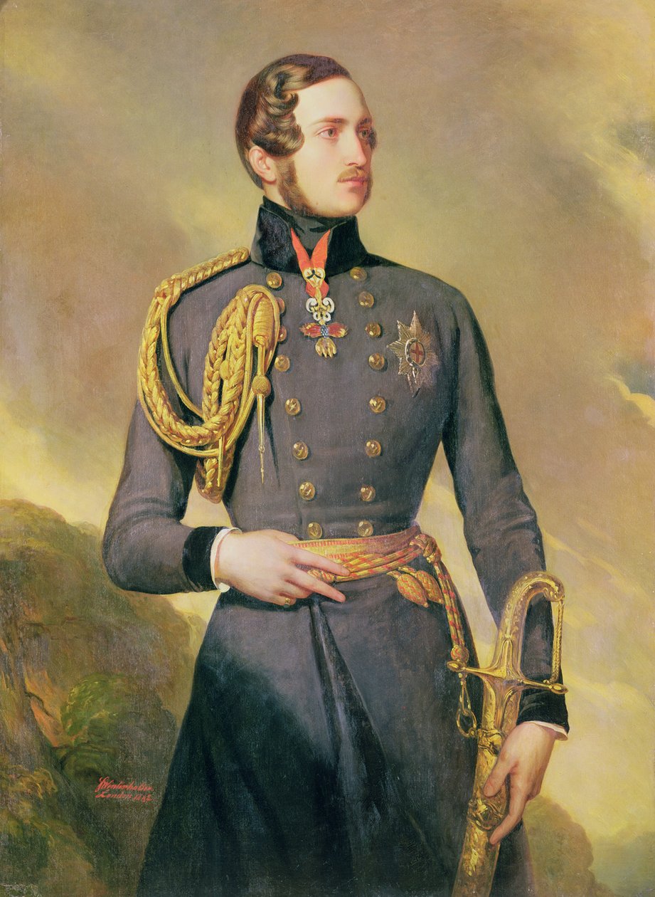 Portrét prince choti Alberta Saxe-Coburg-Gotha (1819-1861), 1842 od Franz Xaver Winterhalter