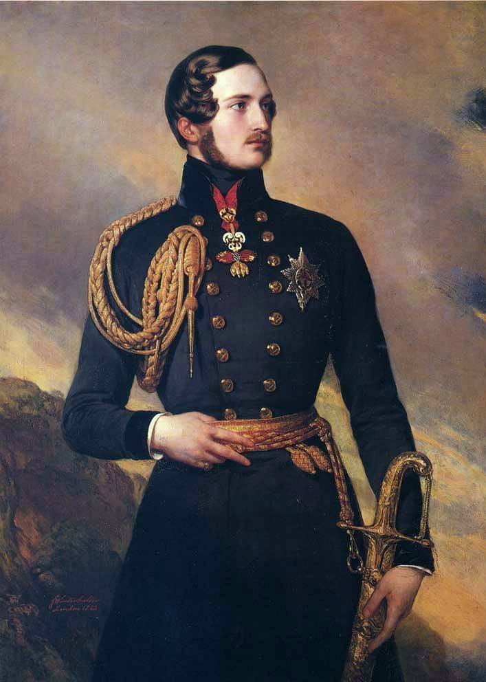 Prince Albert Saxea-Coburg a Gotha na sobě zlaté rouno od Franz Xaver Winterhalter