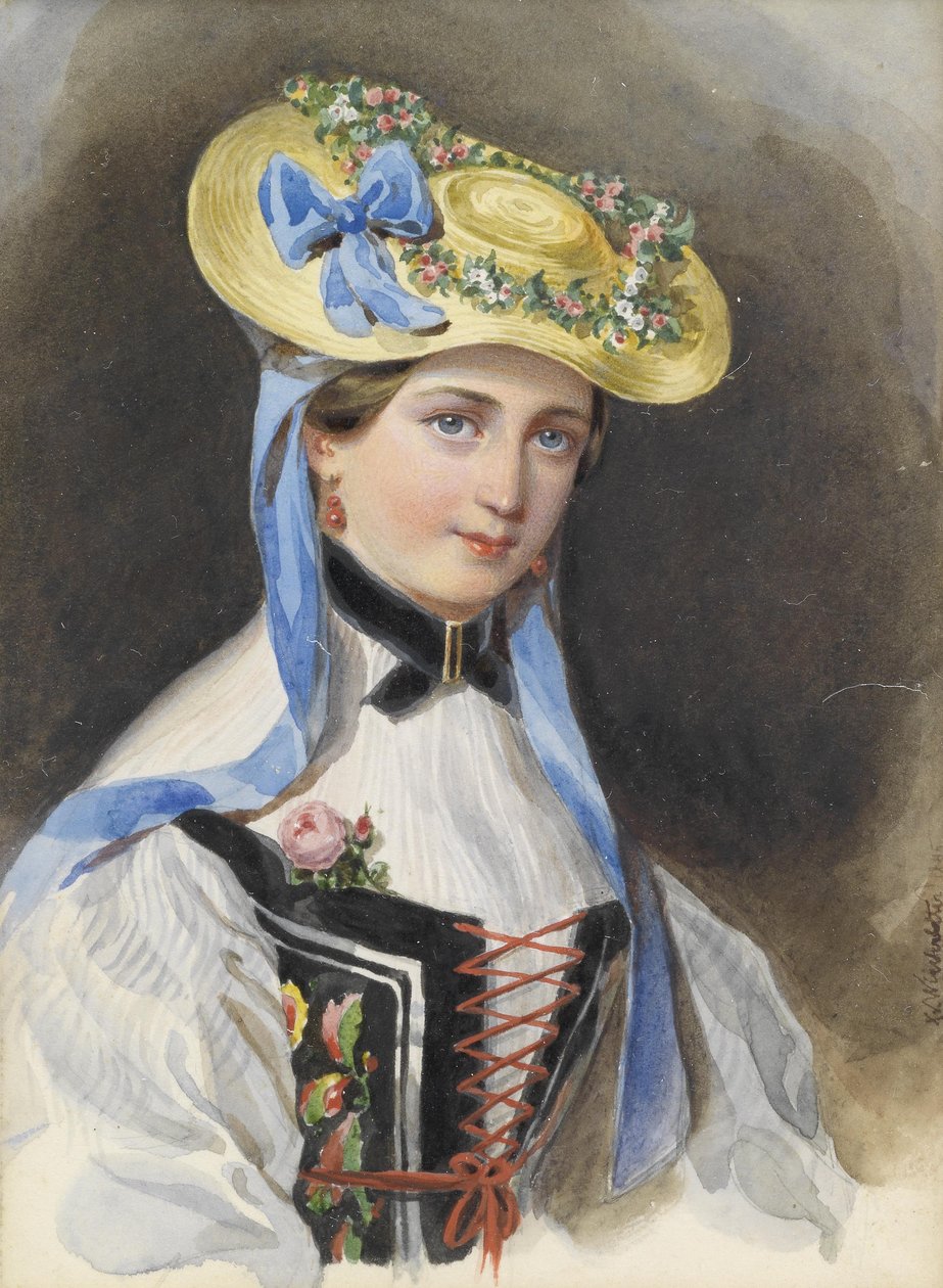 Princezna z Lichtenštejna v kostýmu od Franz Xaver Winterhalter