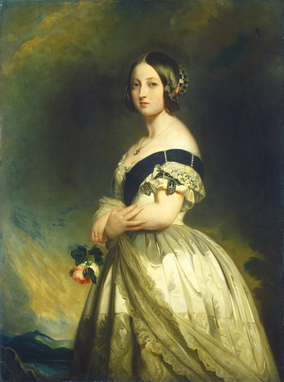Královna Viktorie, kolem roku 1843 od Franz Xaver Winterhalter