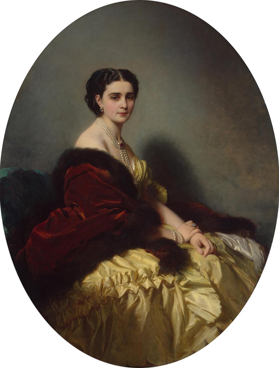 Sophia Petrovna Narishkina od Franz Xaver Winterhalter