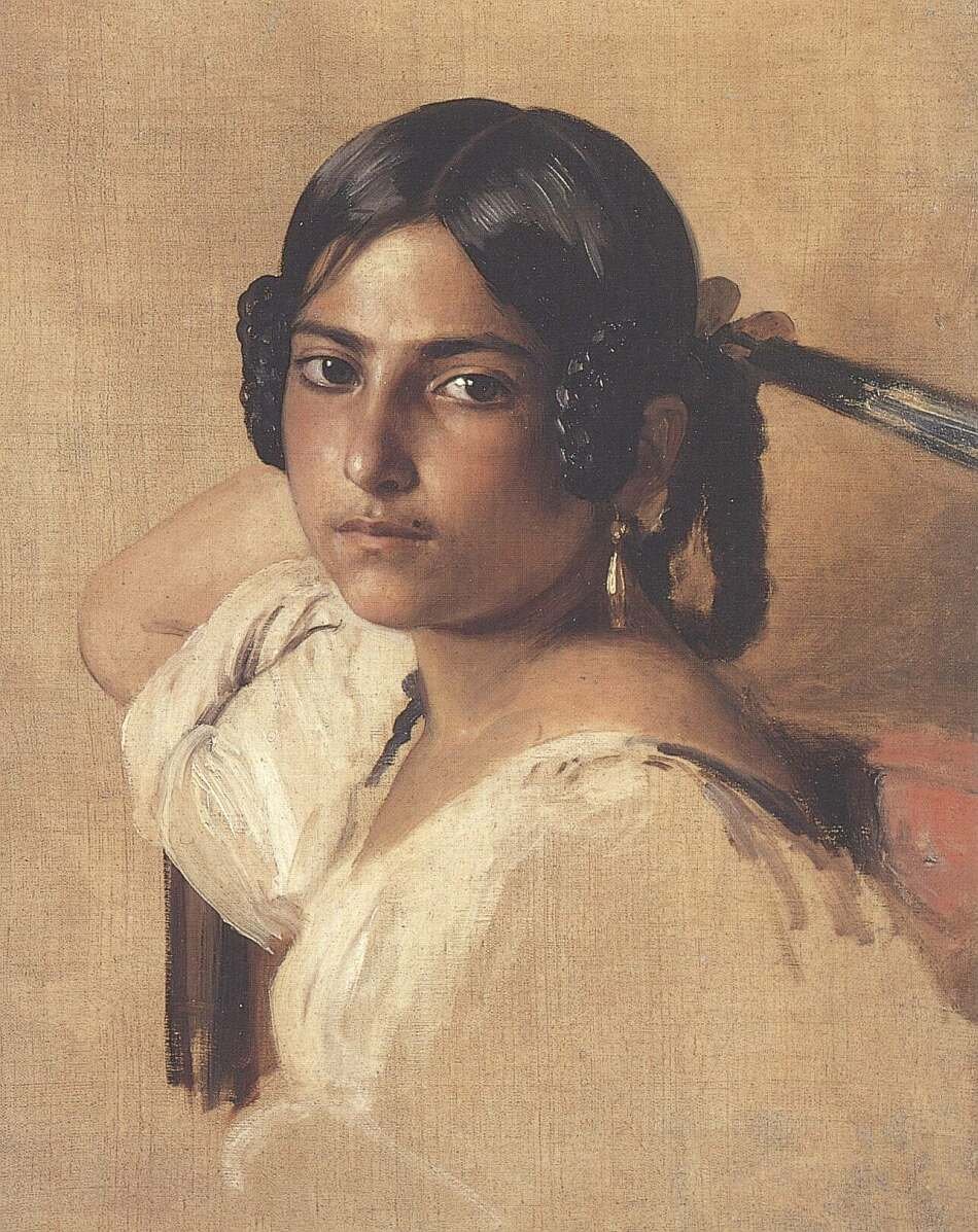 Studium italské dívky od Franz Xaver Winterhalter