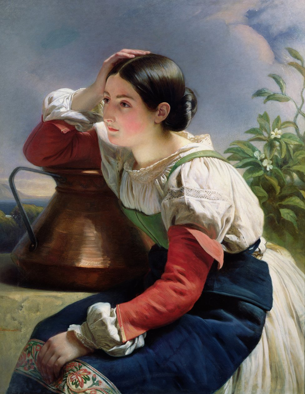 Mladý Ital u studny, kolem 1833-34 od Franz Xaver Winterhalter