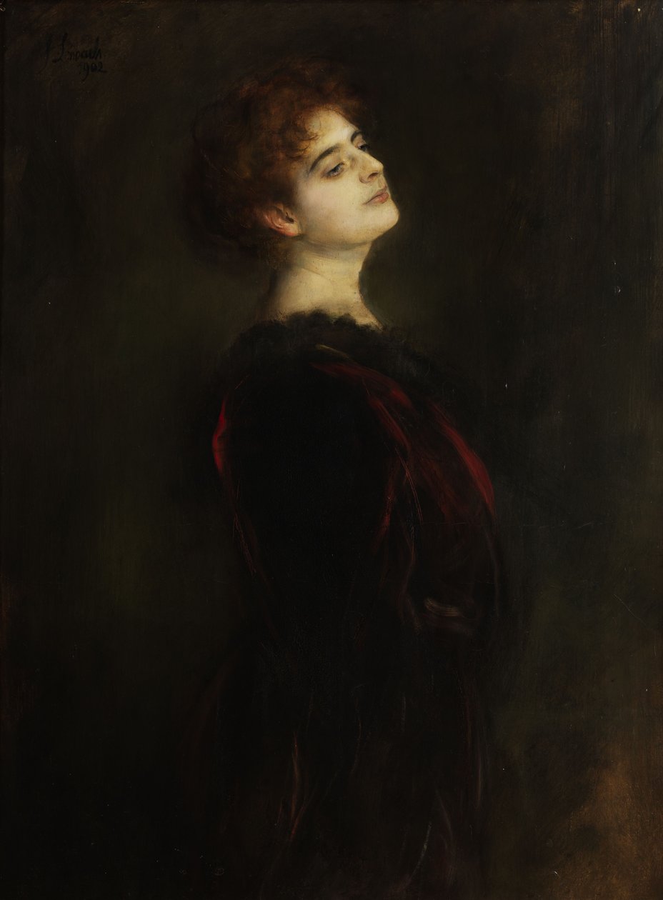 Portrét paní Elsy Mothwurfové od Franz Seraph von Lenbach