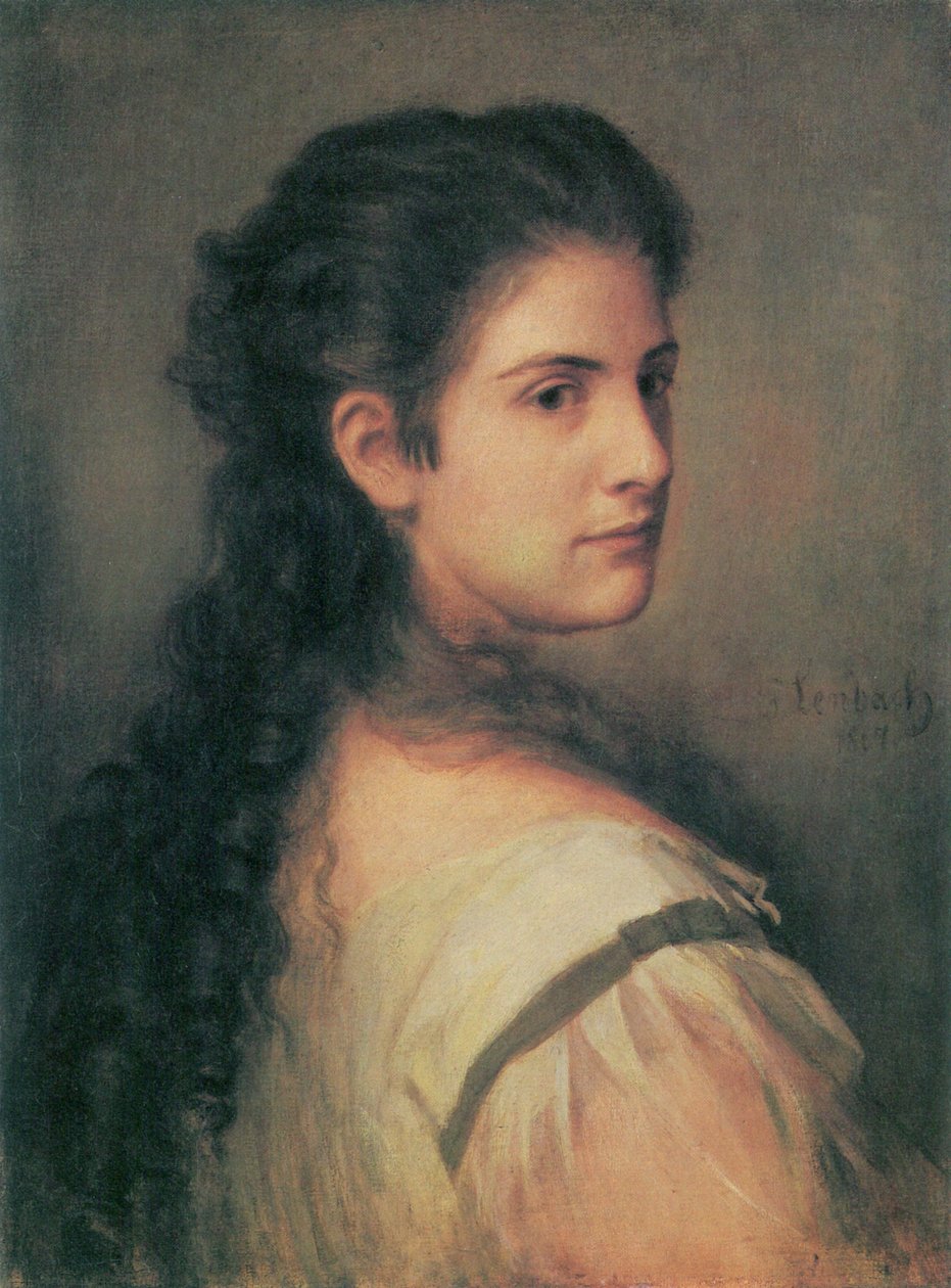 Portrét Anny Schubartové od Franz Seraph von Lenbach