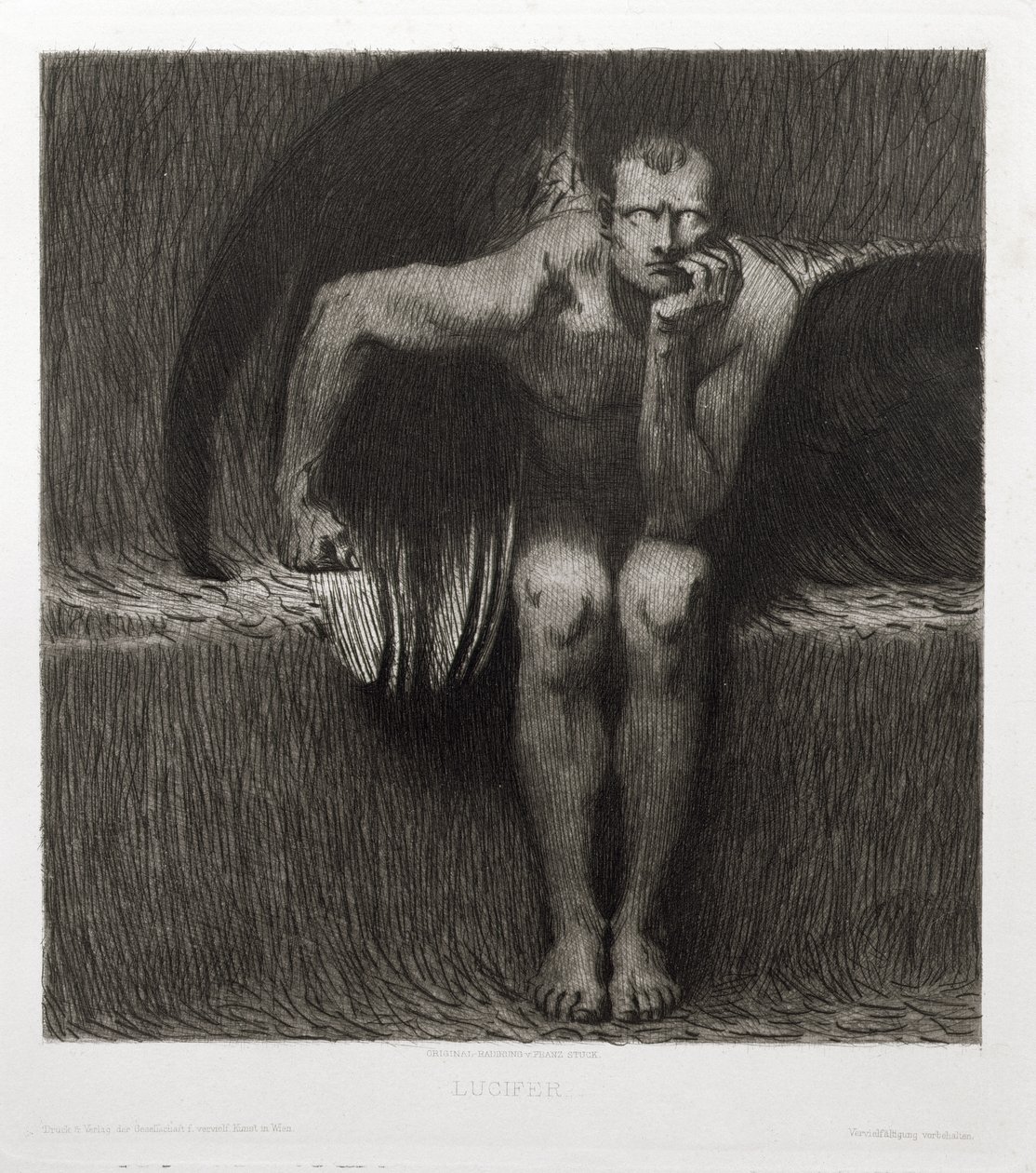Lucifer, 1892 od Franz von Stuck