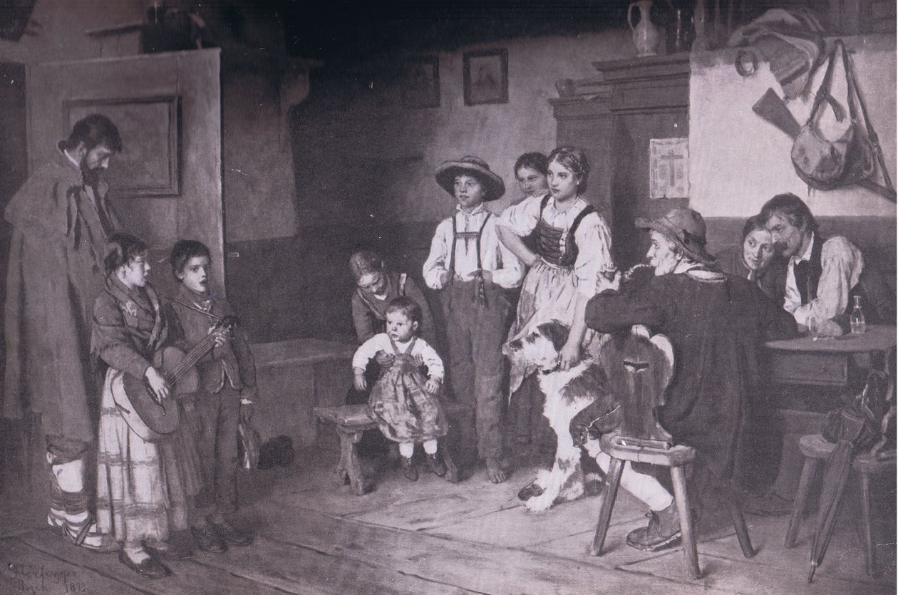 Potulní italští zpěváci, Bibbys Annual, 1916-1917 od after Franz Defregger
