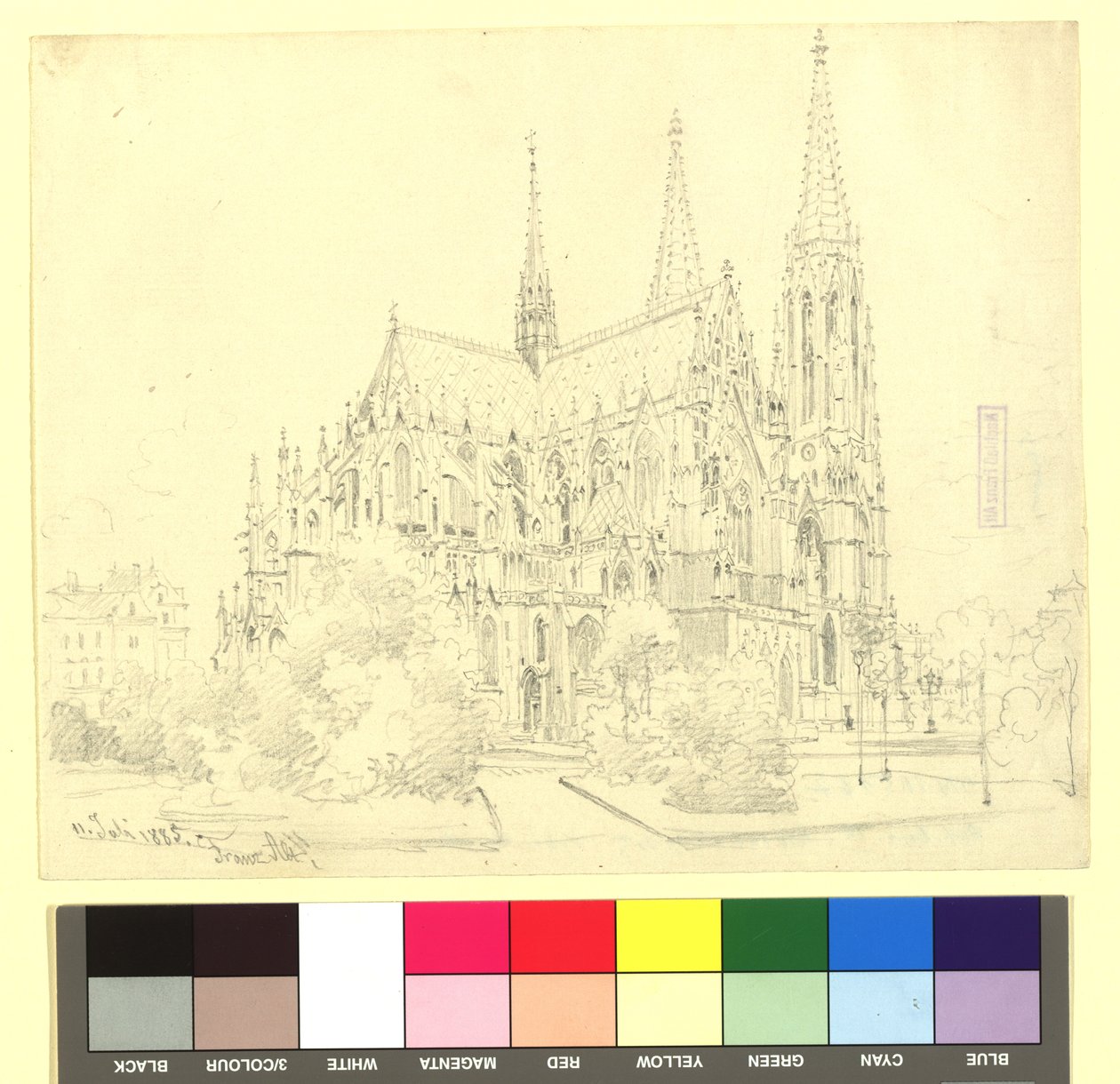 9. obvod, Rooseveltplatz - votivní kostel (pohled na chór) od Franz Alt