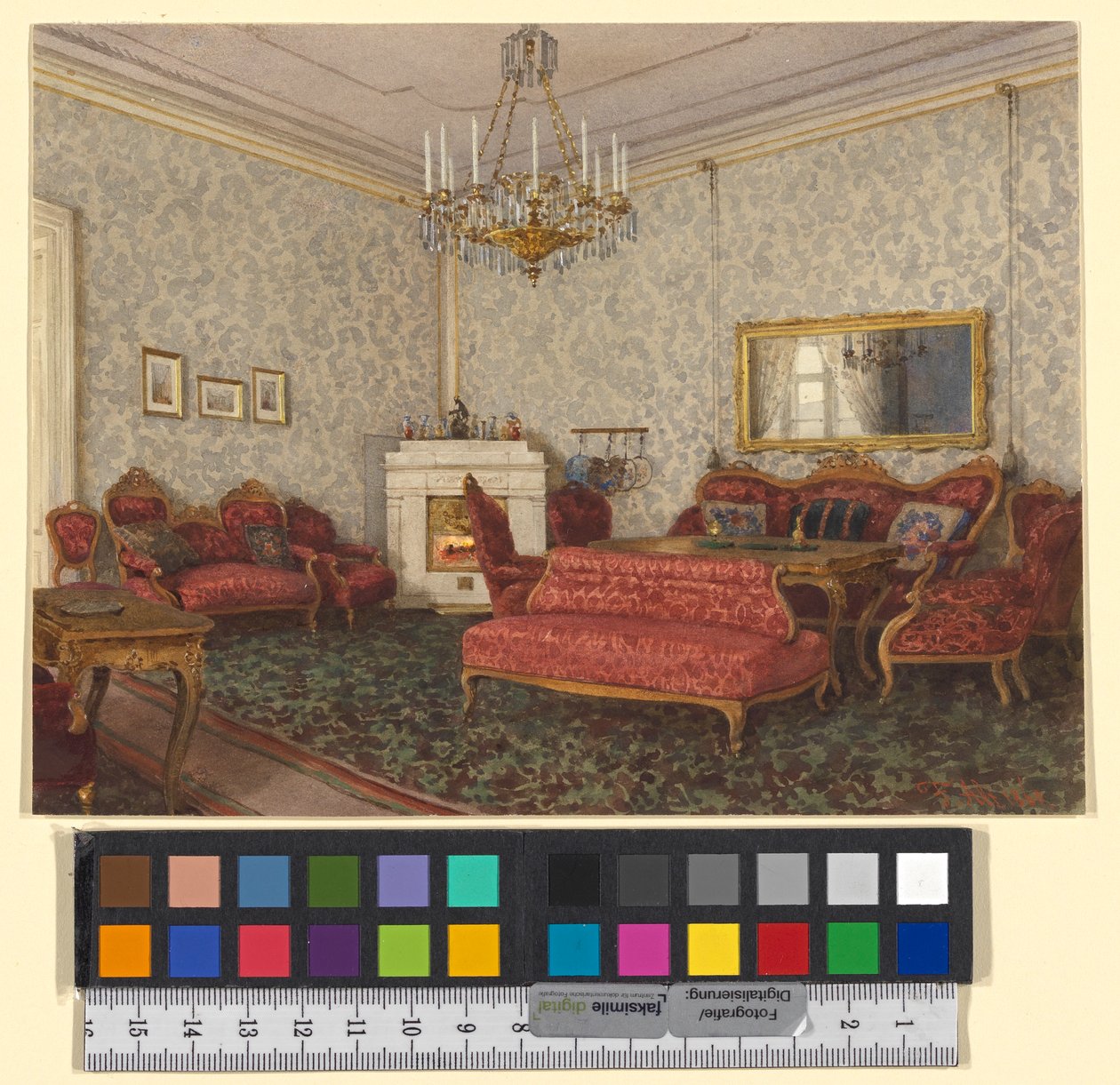 Salón ve stylu druhého rokoka od Franz Alt
