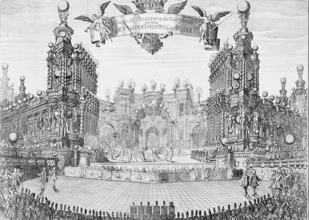 Proscenium pro Angeliku, vítěze Alciny, 1716. od Franz Ambros Dietel