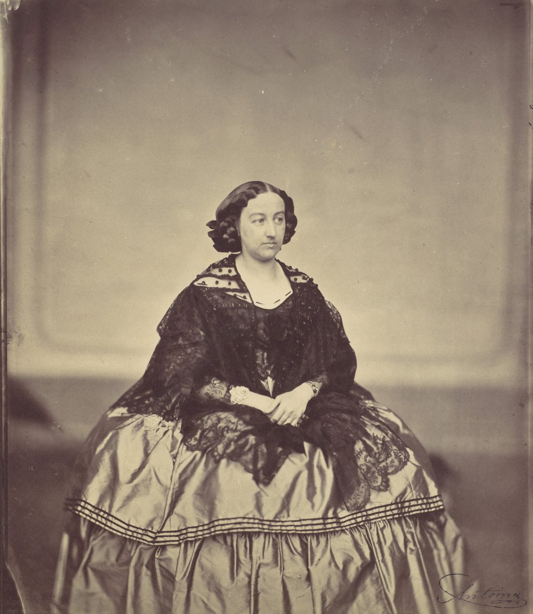 Marie Antoine, geb. Běda, léta 1850-60. od Franz Antoine