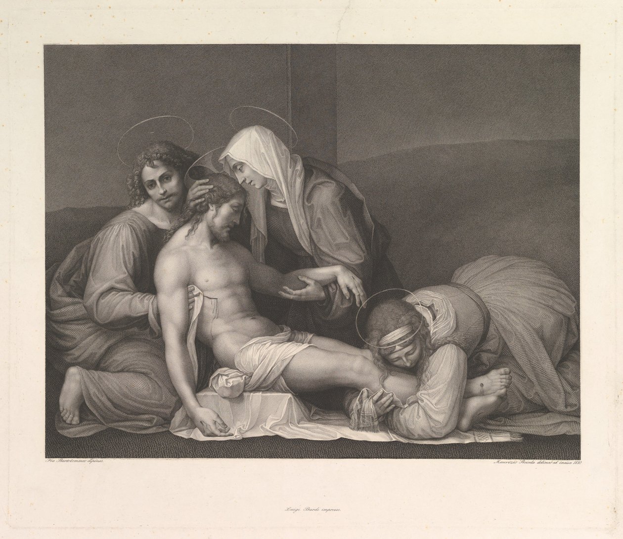Oplakávání Krista, 1841. od Franz Anton Erich Moritz Steinla