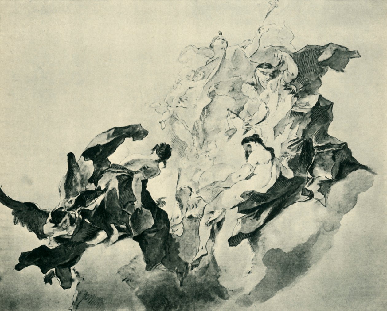 Alegorie víry, spravedlnosti a malířství, 1758-1759, 1943. od Franz Anton Maulbertsch