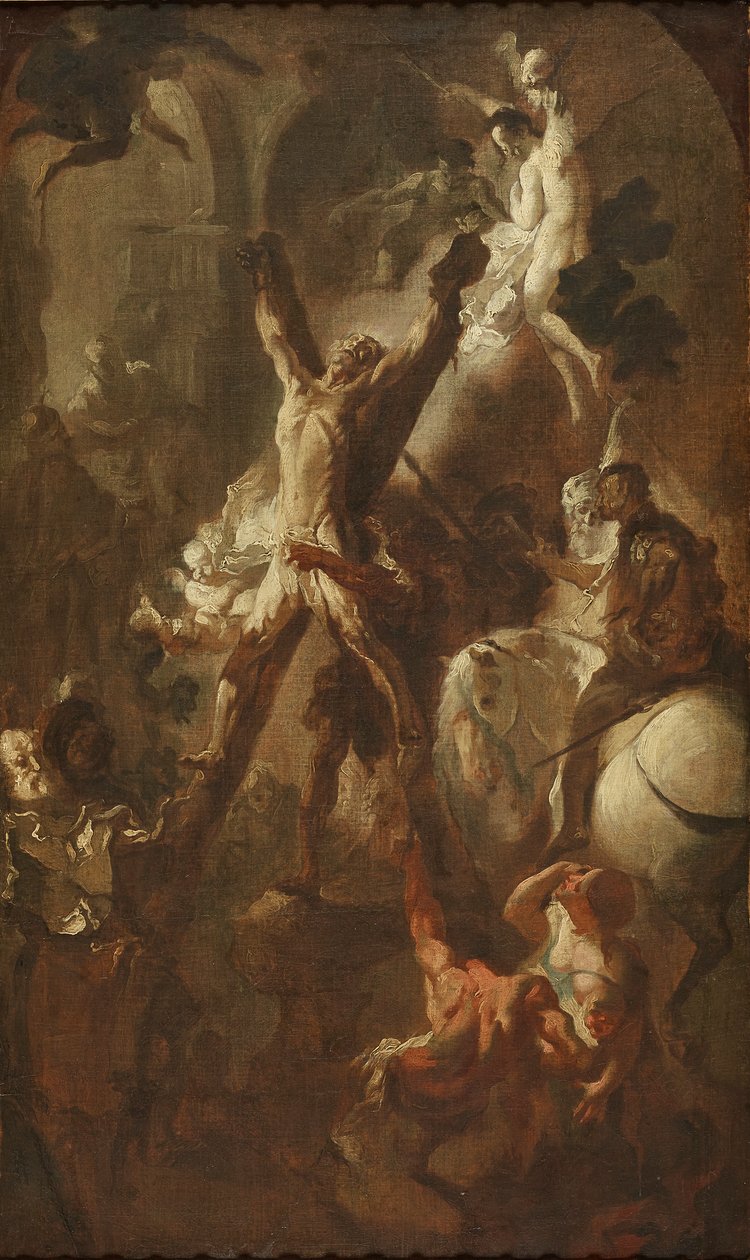 Umučení svatého Ondřeje od Franz Anton Maulbertsch