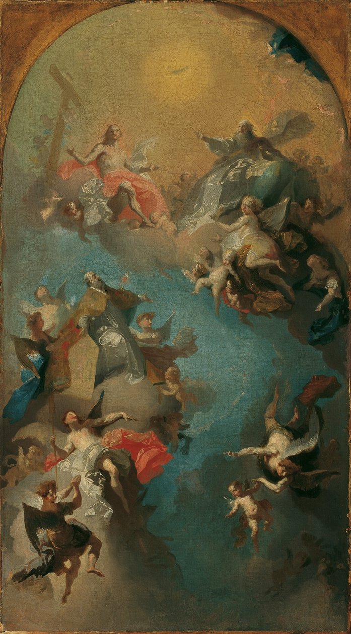 Nanebevzetí svatého Augustina do nebe od Franz Anton Maulbertsch