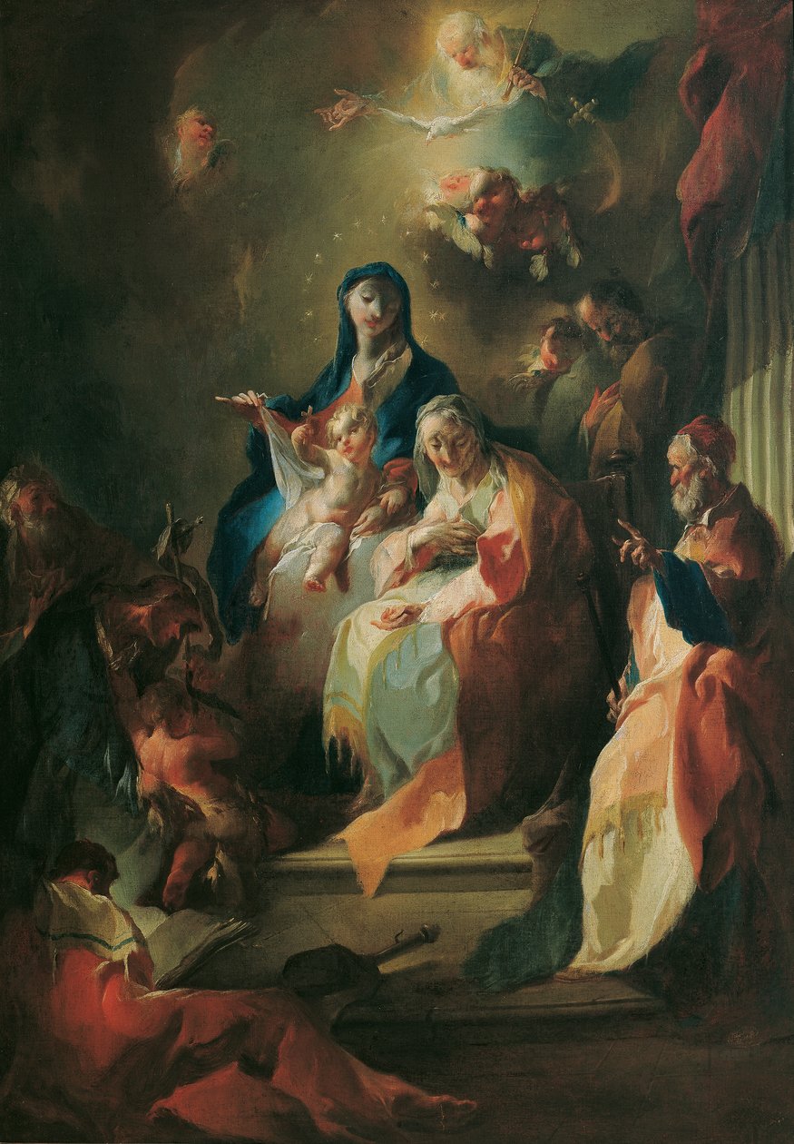 Svatý příbuzný od Franz Anton Maulbertsch