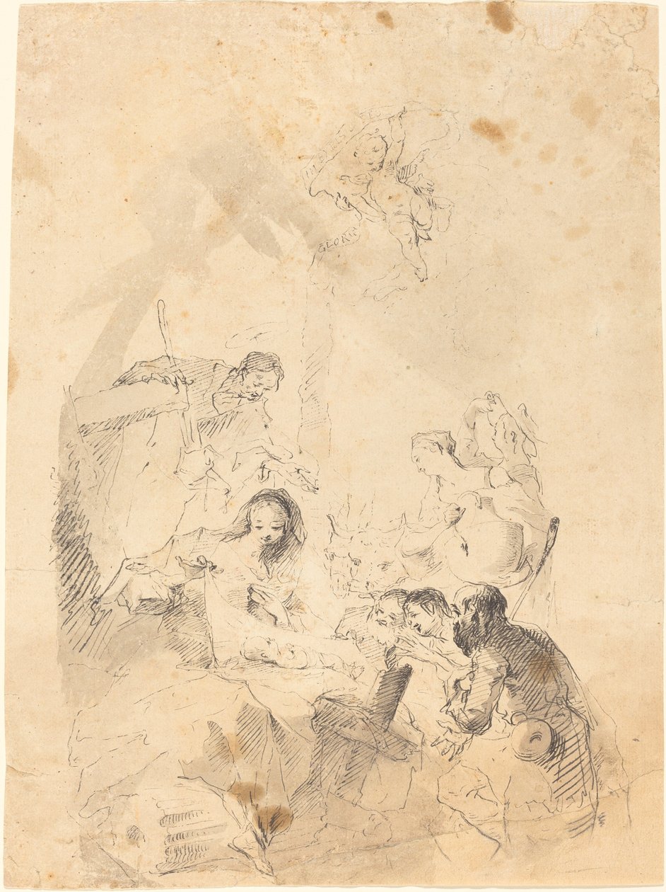 Klanění pastýřů od Franz Anton Maulbertsch