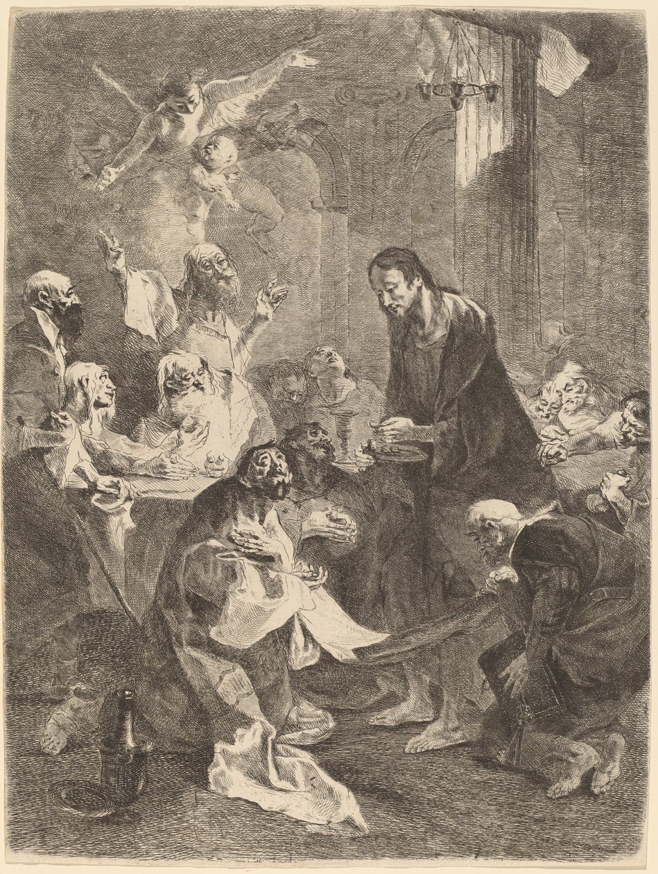 Instituce eucharistie od Franz Anton Maulbertsch