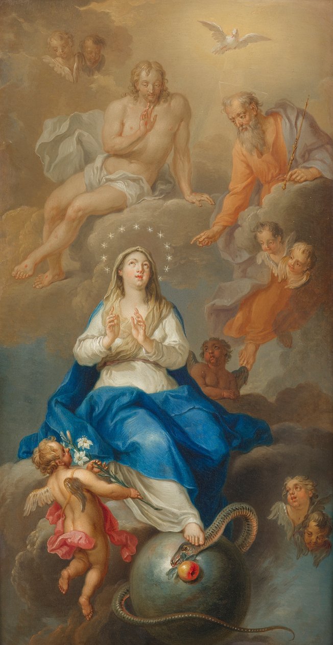 Nanebevzetí Marie do nebe od Franz Christoph Janneck