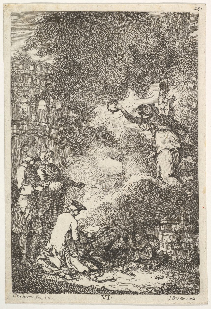 Návštěva Říma v roce 1764, 1764. od Franz Edmund Weirotter