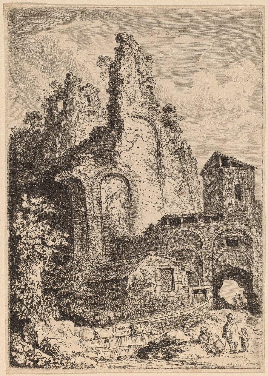 Starý palác v Tivoli od Franz Edmund Weirotter