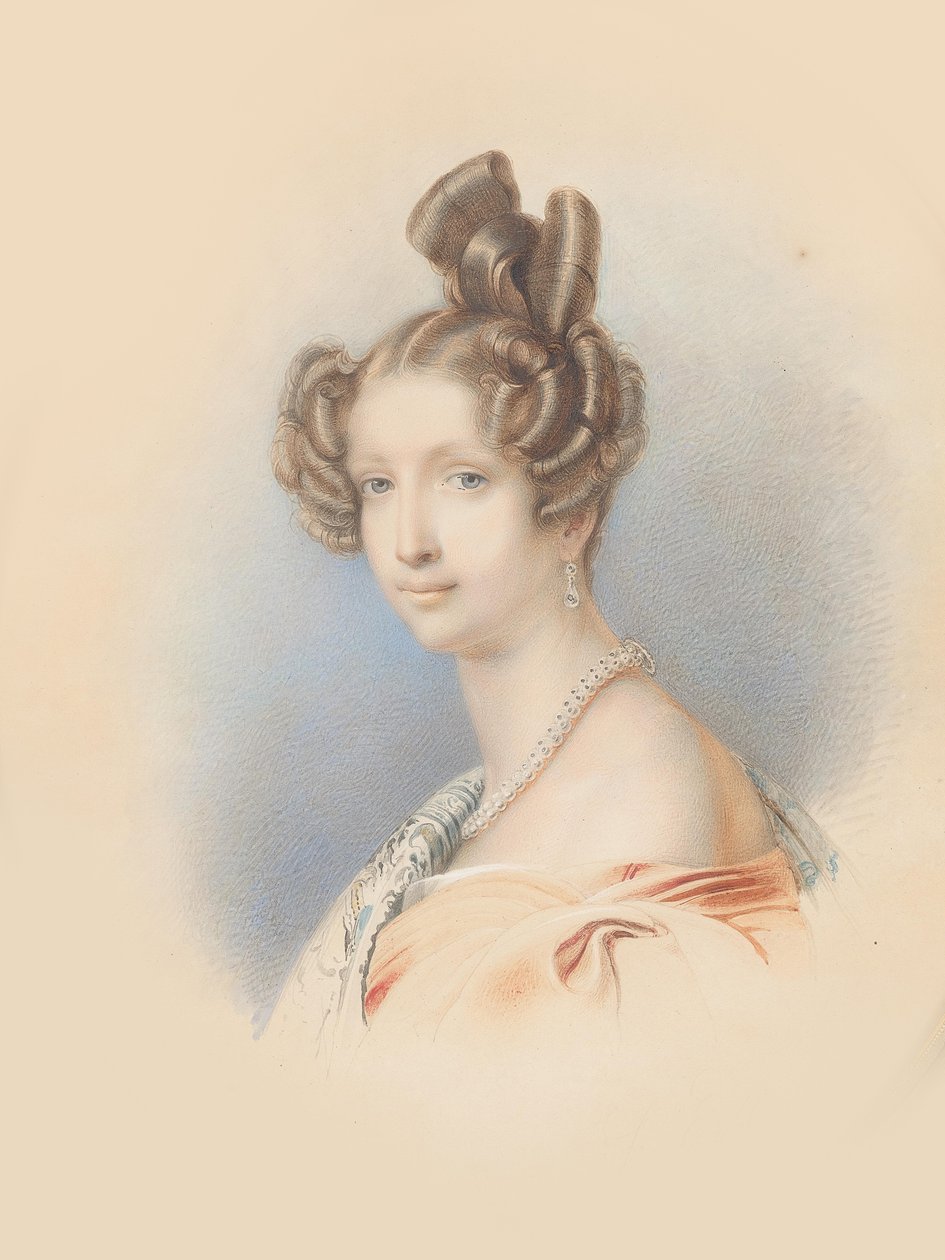 Arcivévodkyně Sophie Rakouská, princezna Bavorska 1805-1872. od Franz Eybl