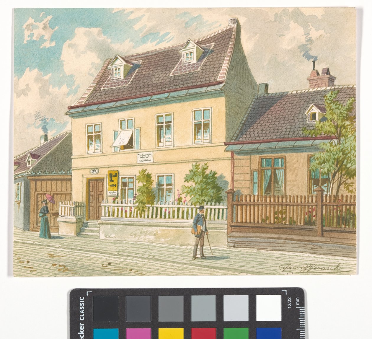 19. obvod, Gymnasiumstraße 87 - dům, kde Josef Lanner žil a zemřel od Franz Gerasch