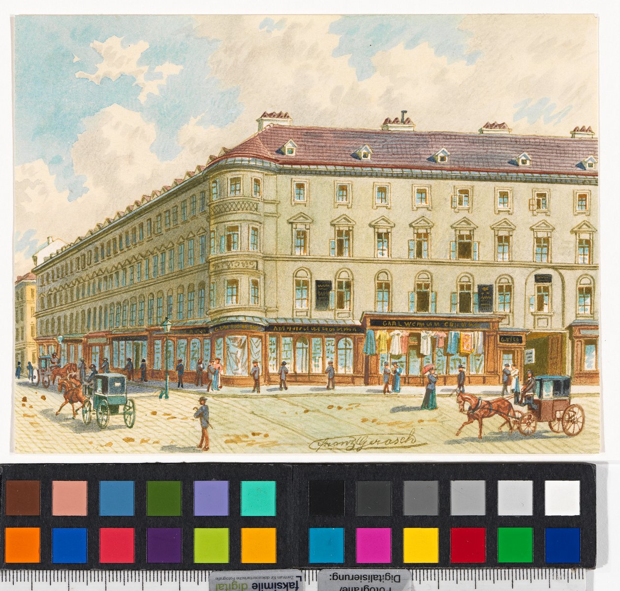 2., Taborstraße 15 – dům Johanna Strausse staršího, od Franz Gerasch