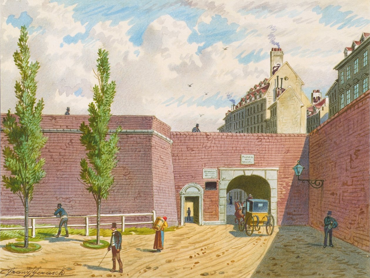 Fischertor ve Vídni od Franz Gerasch