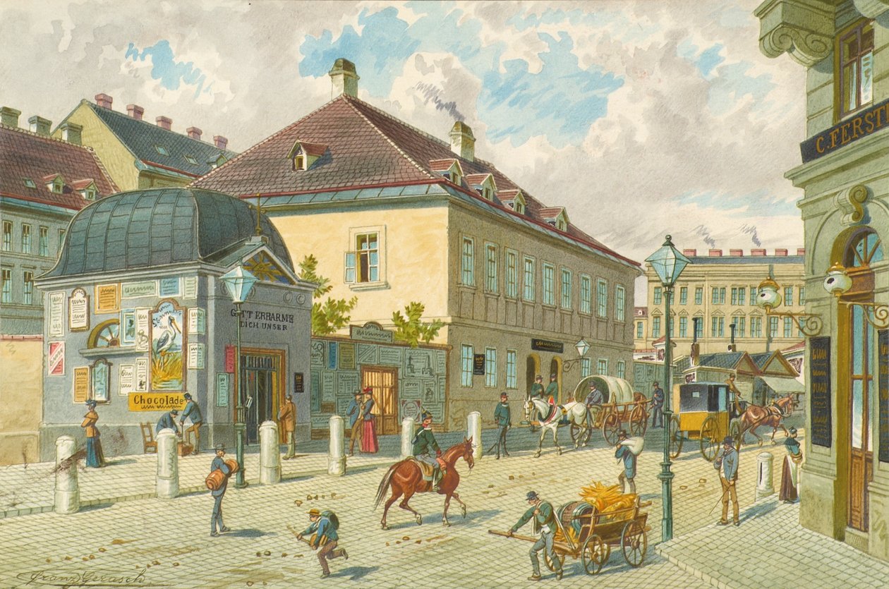 Linka Mariahilfer ve Vídni od Franz Gerasch